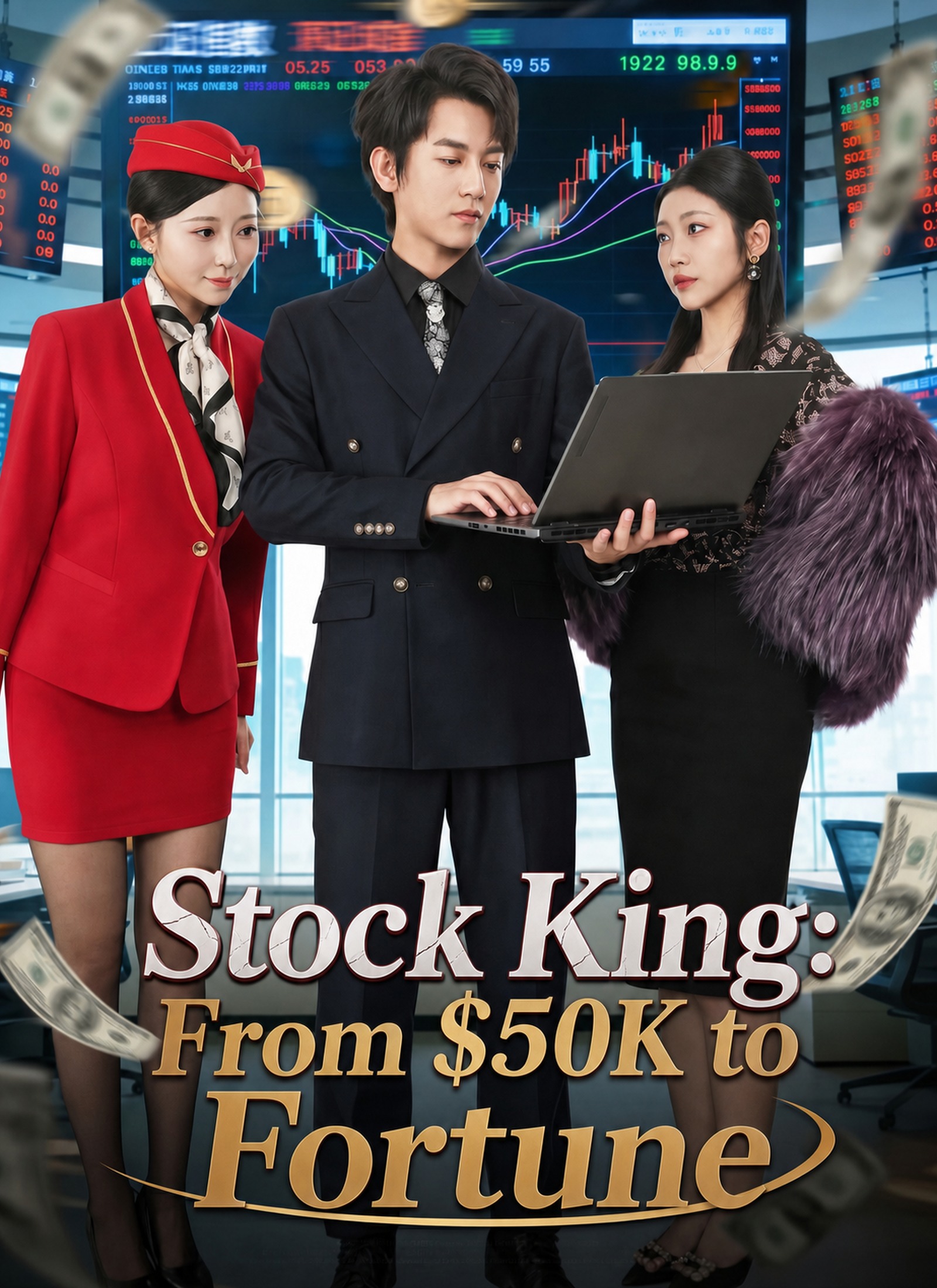 Stock King: From $50K to Fortune Vertical Poster