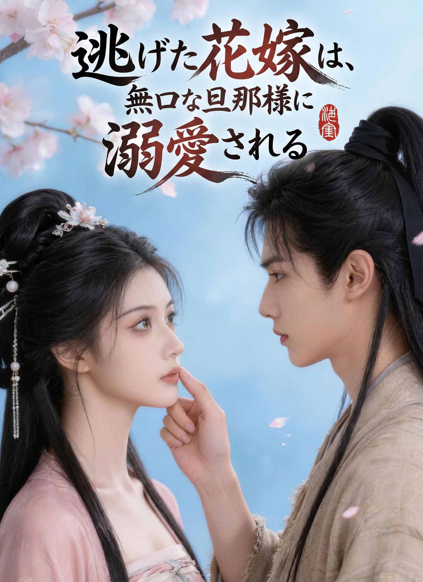 「逃げた花嫁は、無口な旦那様に溺愛される」のカバー画像