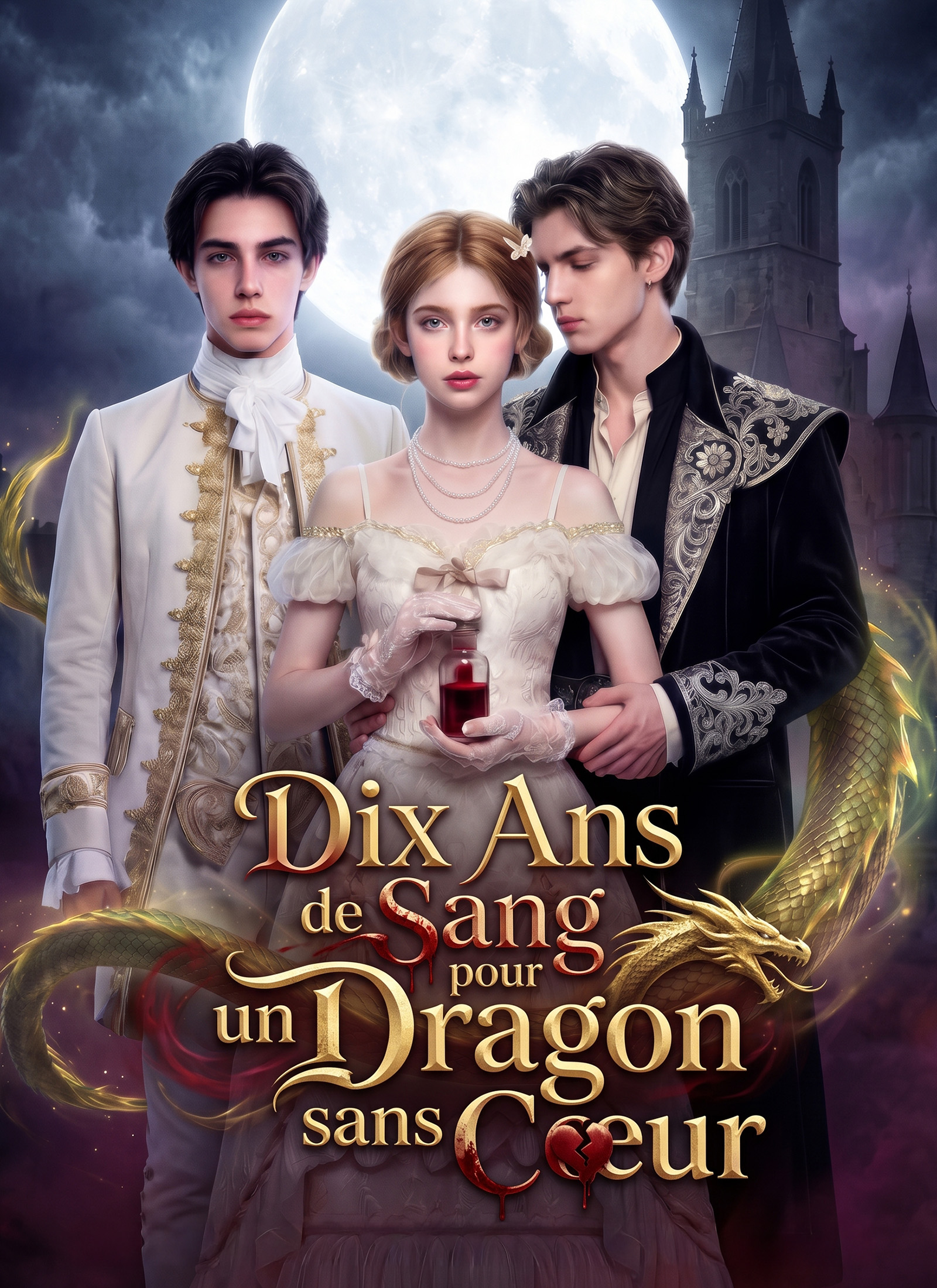 Couverture de Dix Ans de Sang pour un Dragon sans Cœur