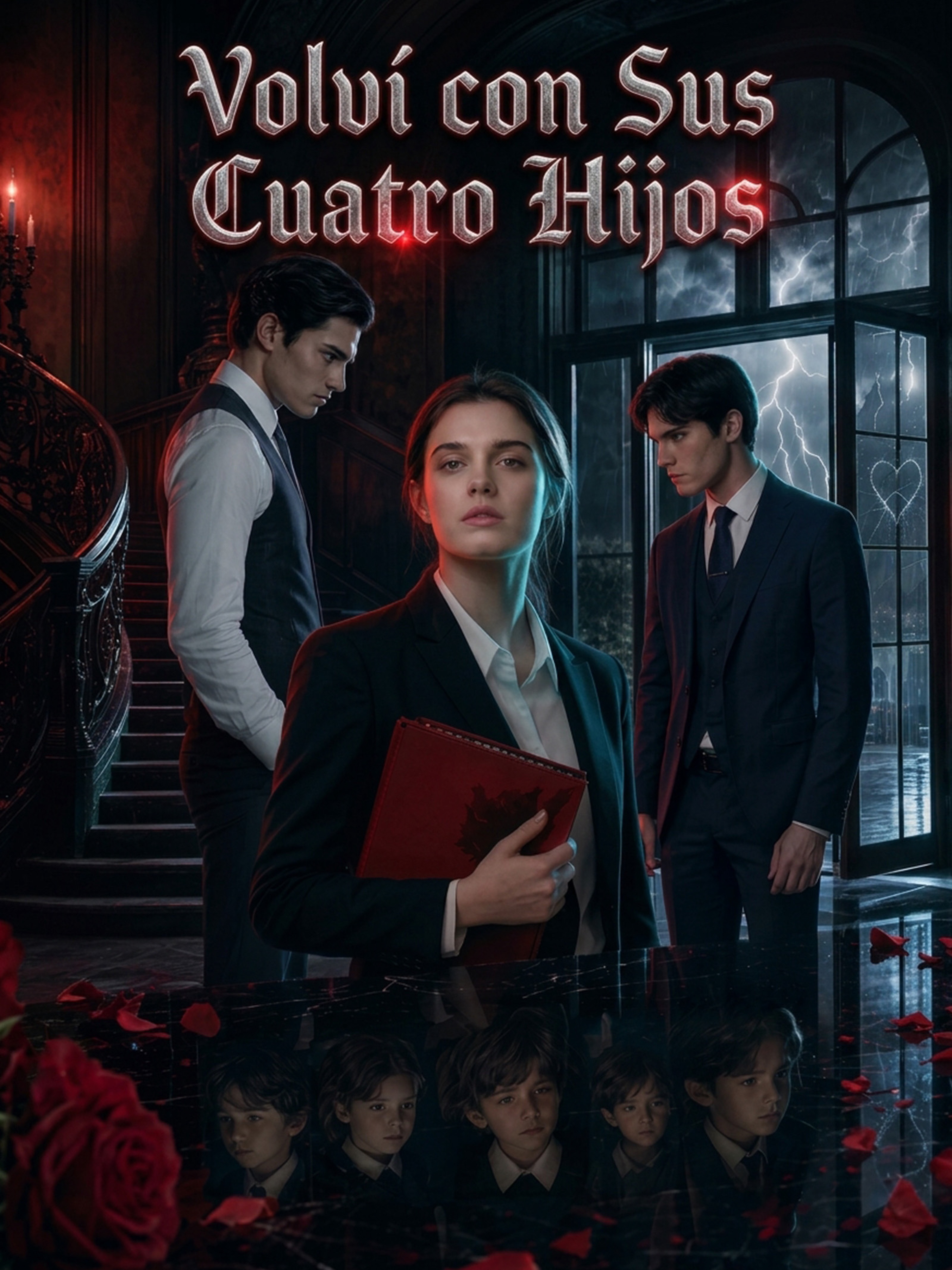 Volví con sus cuatro hijos