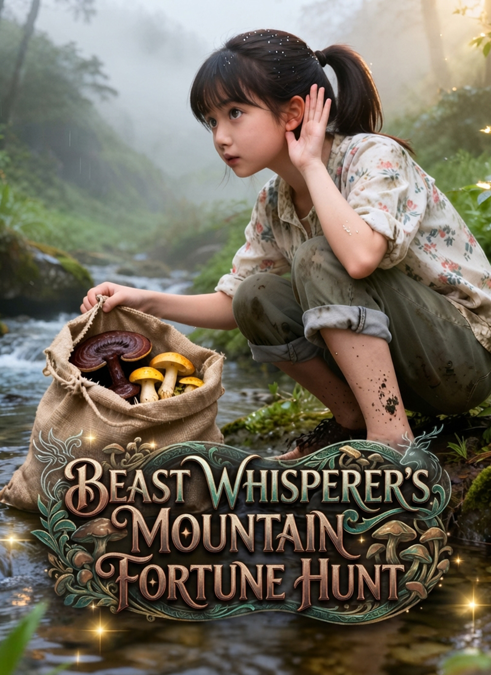 Beast Whisperer’s Mountain Fortune Hunt Vertical Poster