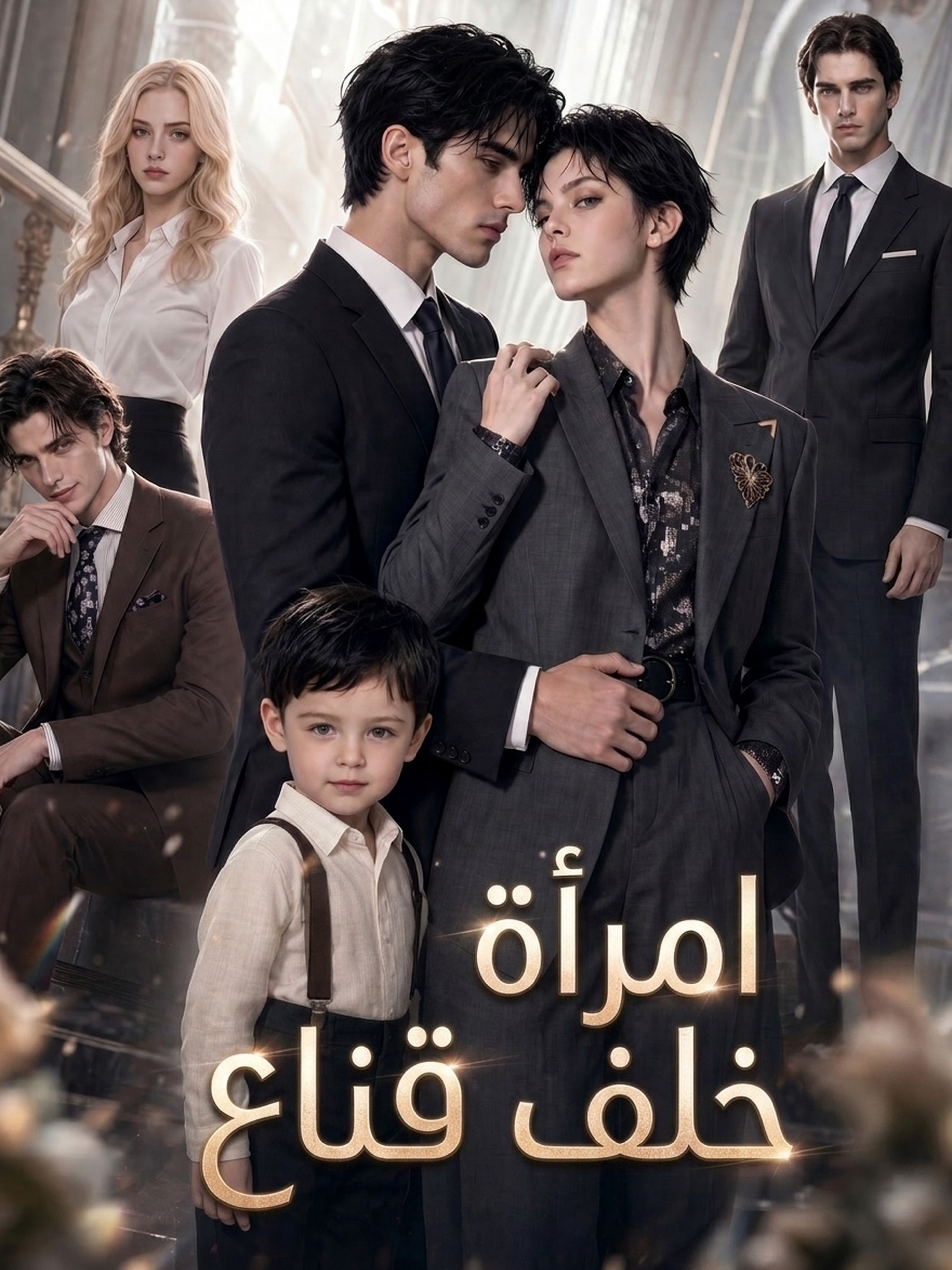 امرأة خلف قناع