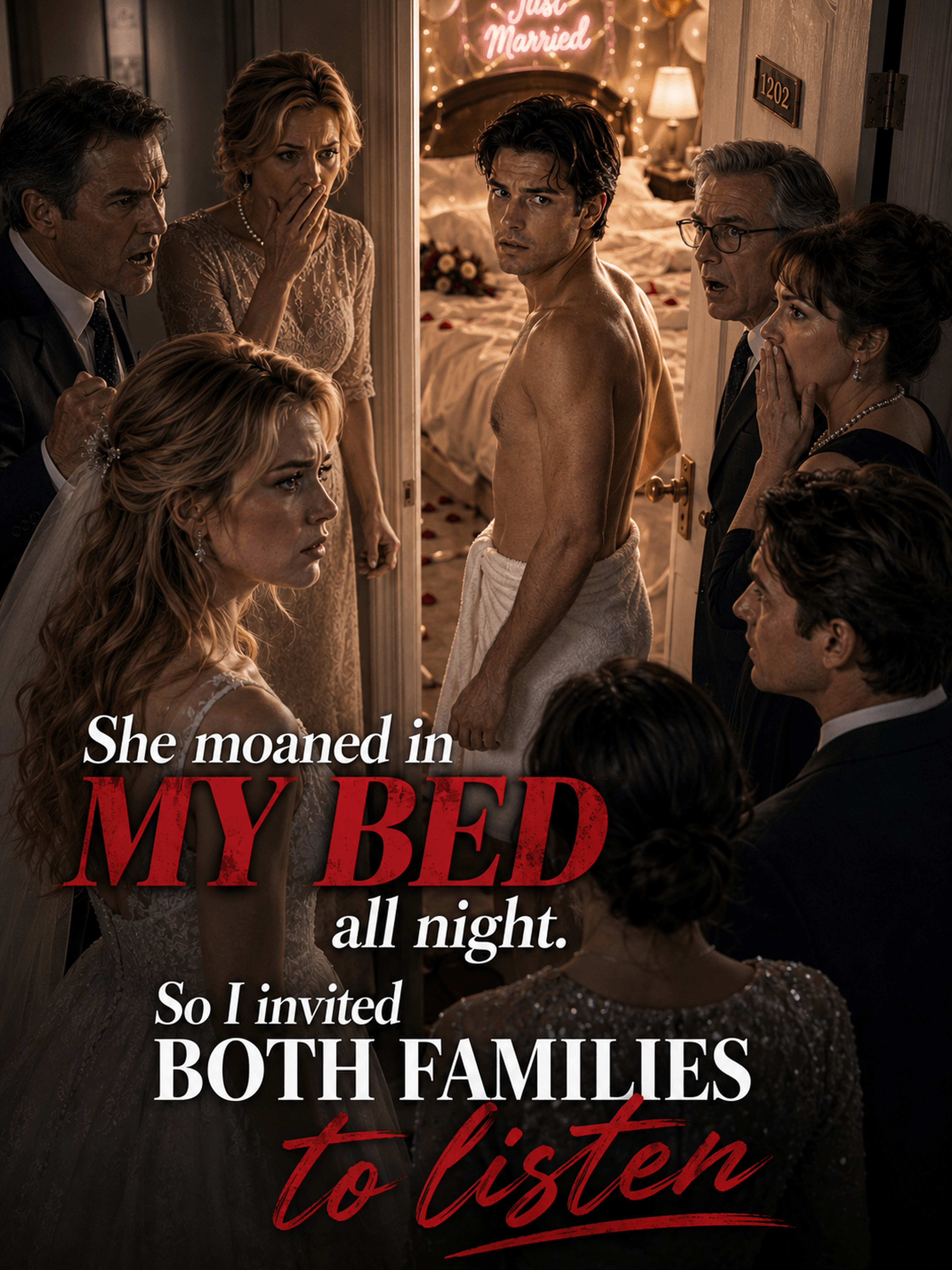 She moaned in my bed all night. So I invited both families to listen