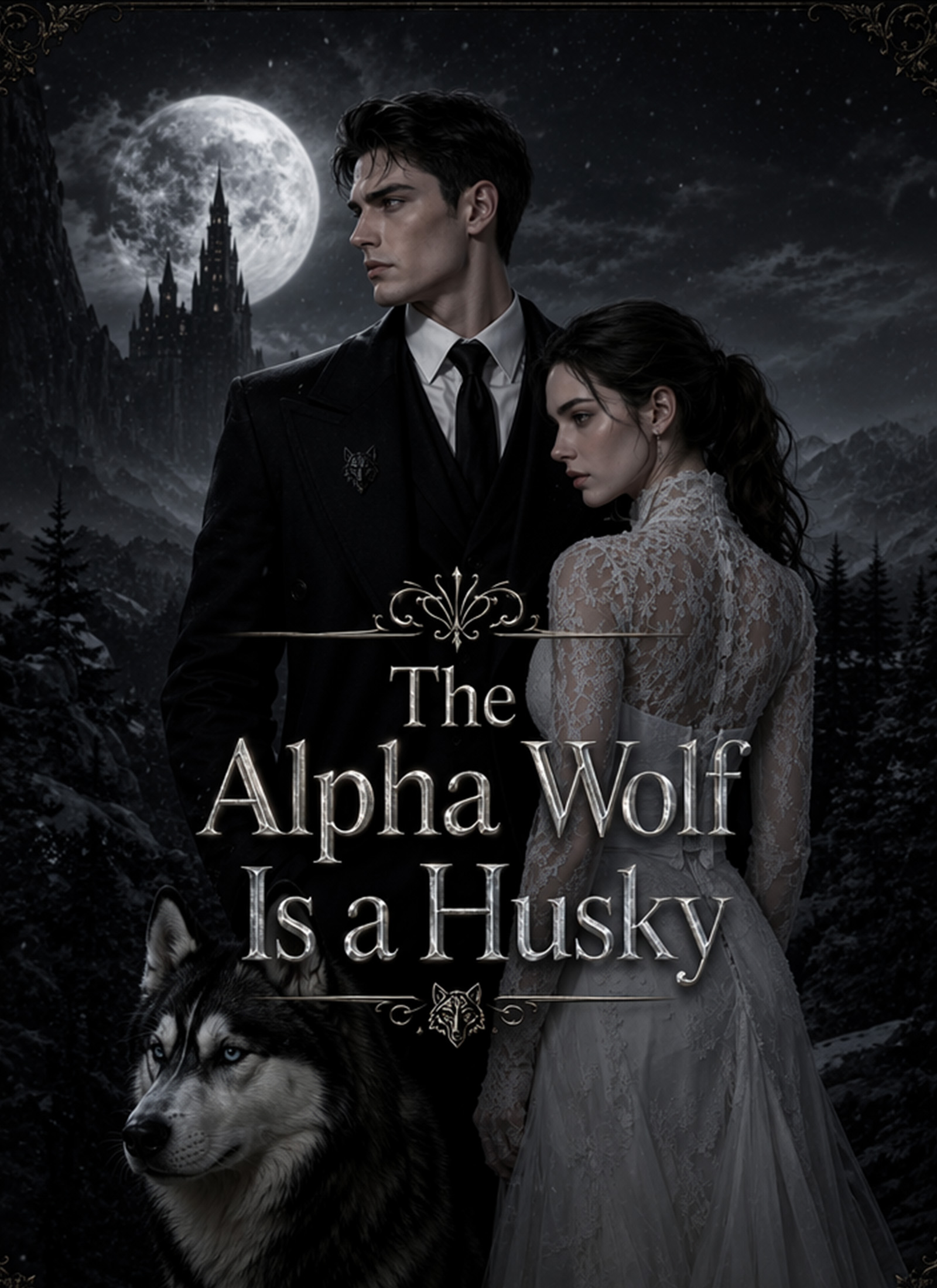 The Alpha Wolf Is a Husky Vertical Poster