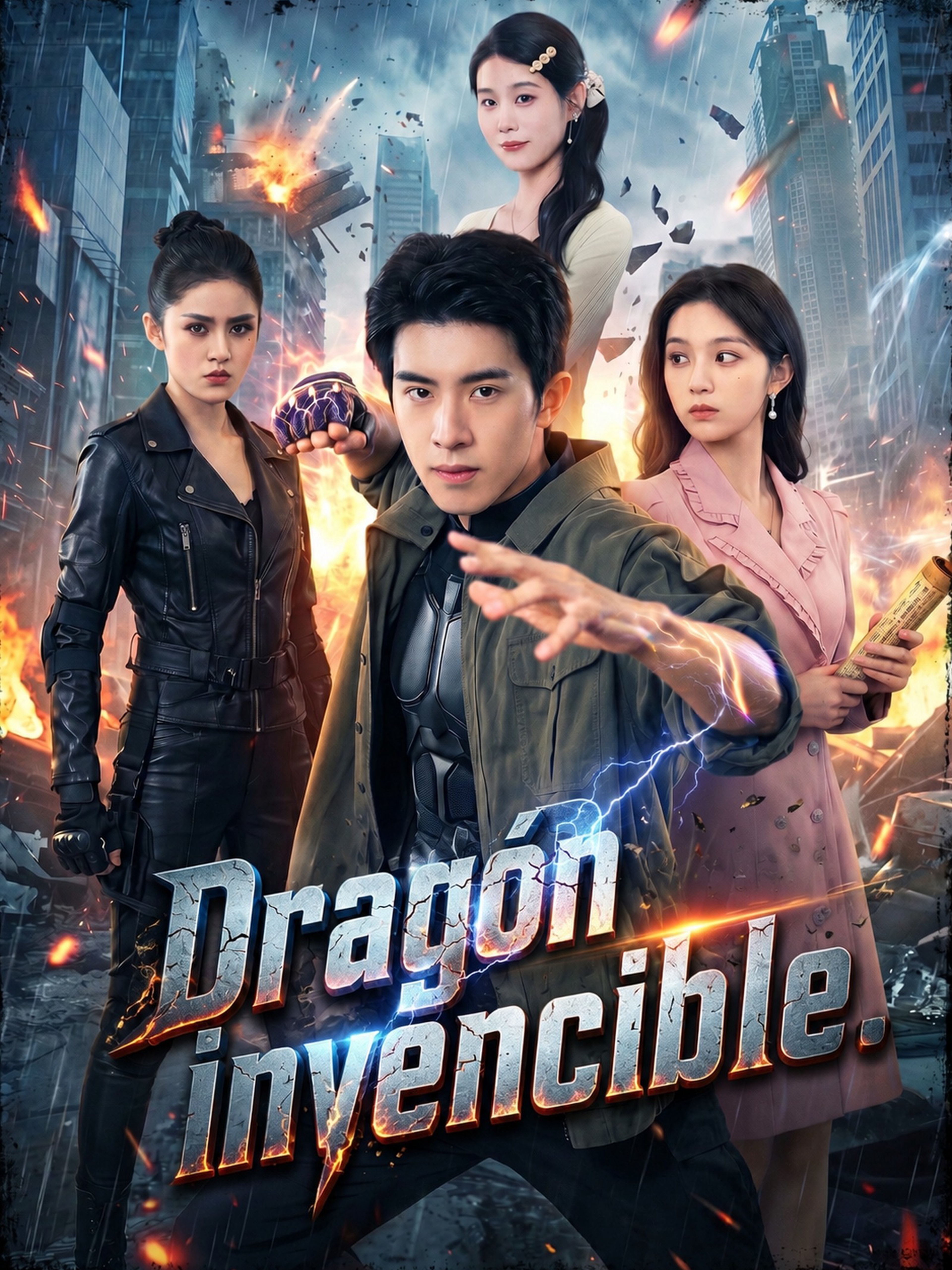 Dragón invencible. (Doblado)