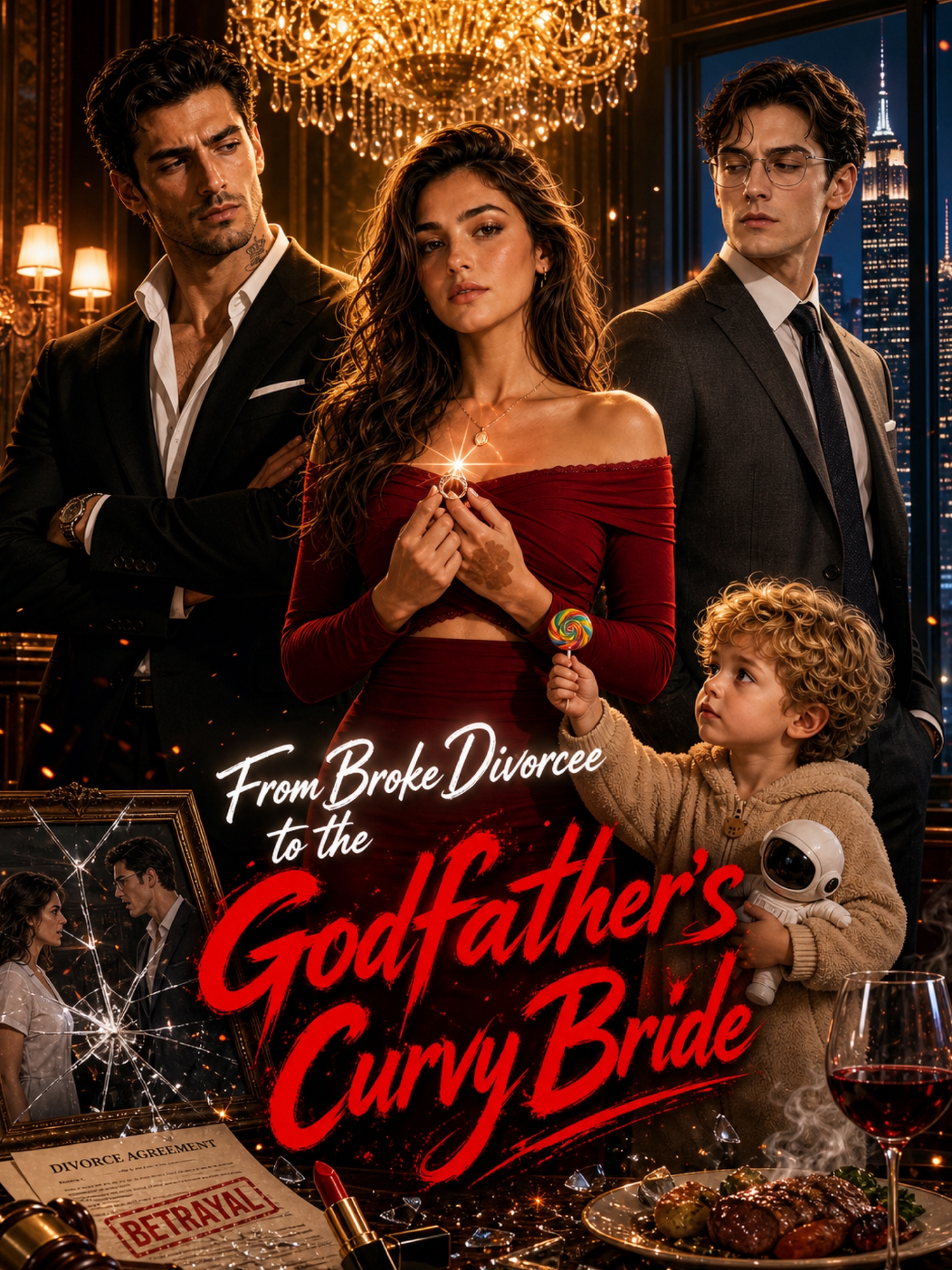 From Broke Divorcee to the Godfather's Curvy Bride