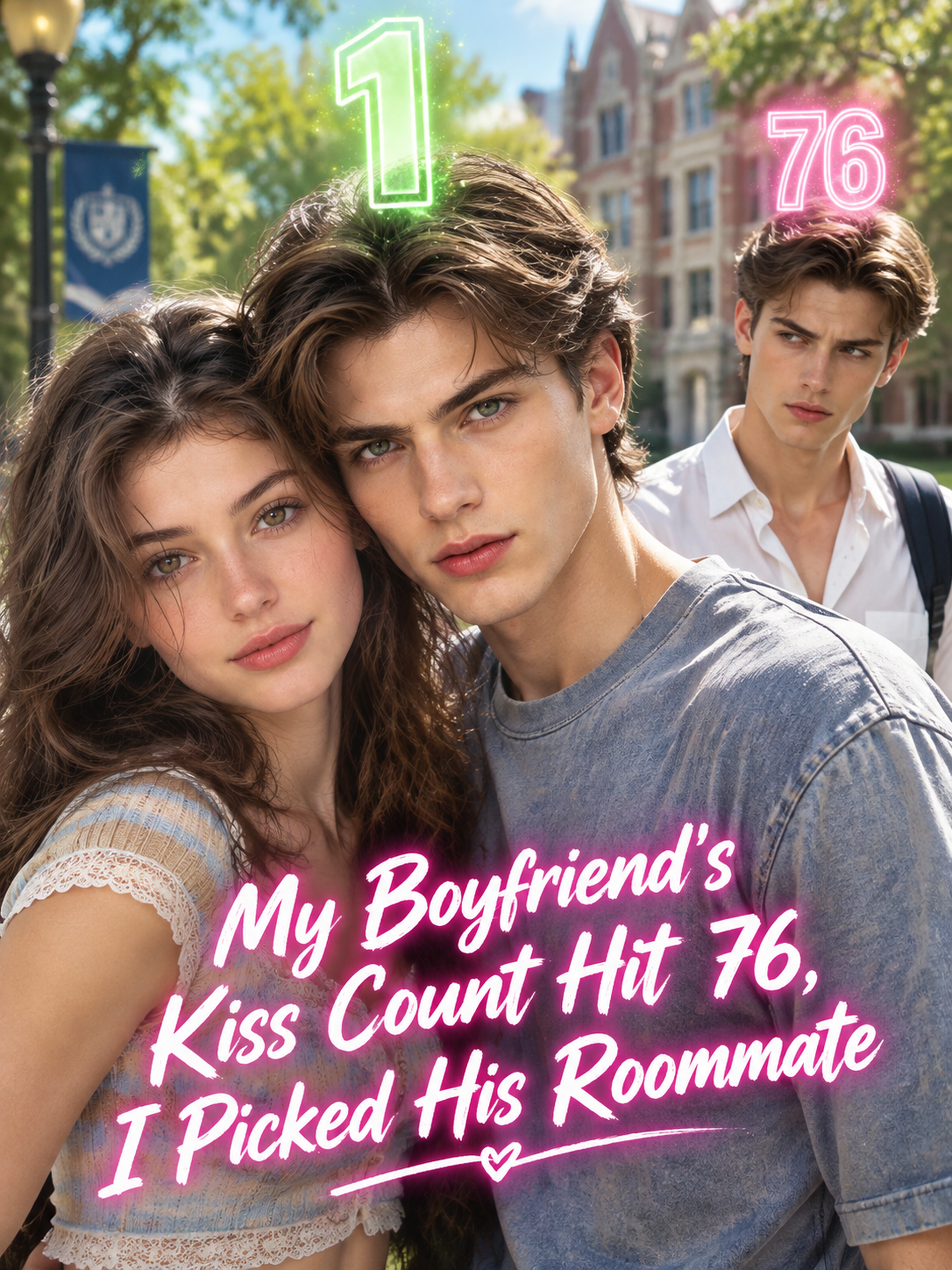 My Boyfriend's Kiss Count Hit 76，I Picked His Roommate