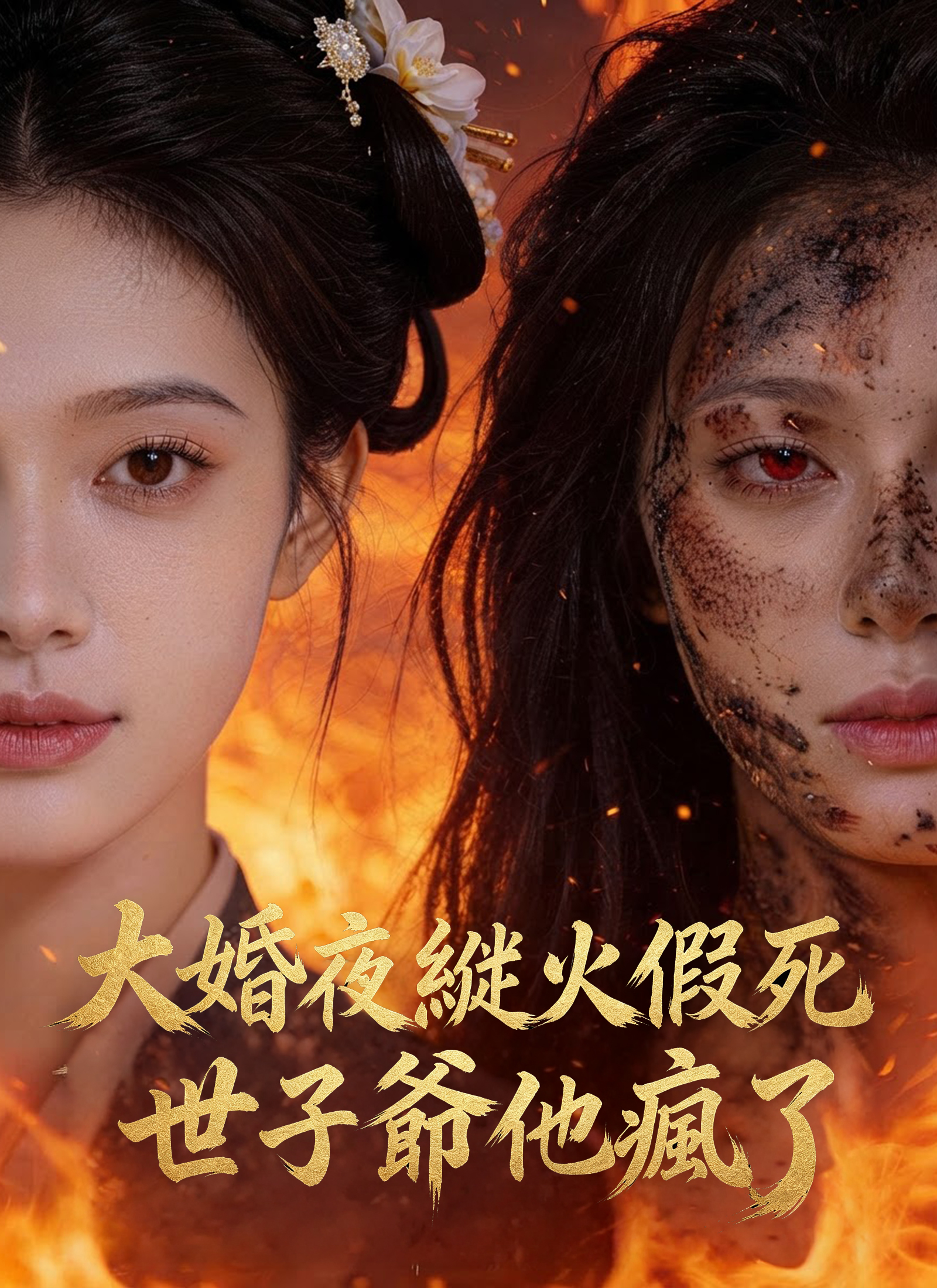 大婚夜縱火假死，世子爺他瘋了