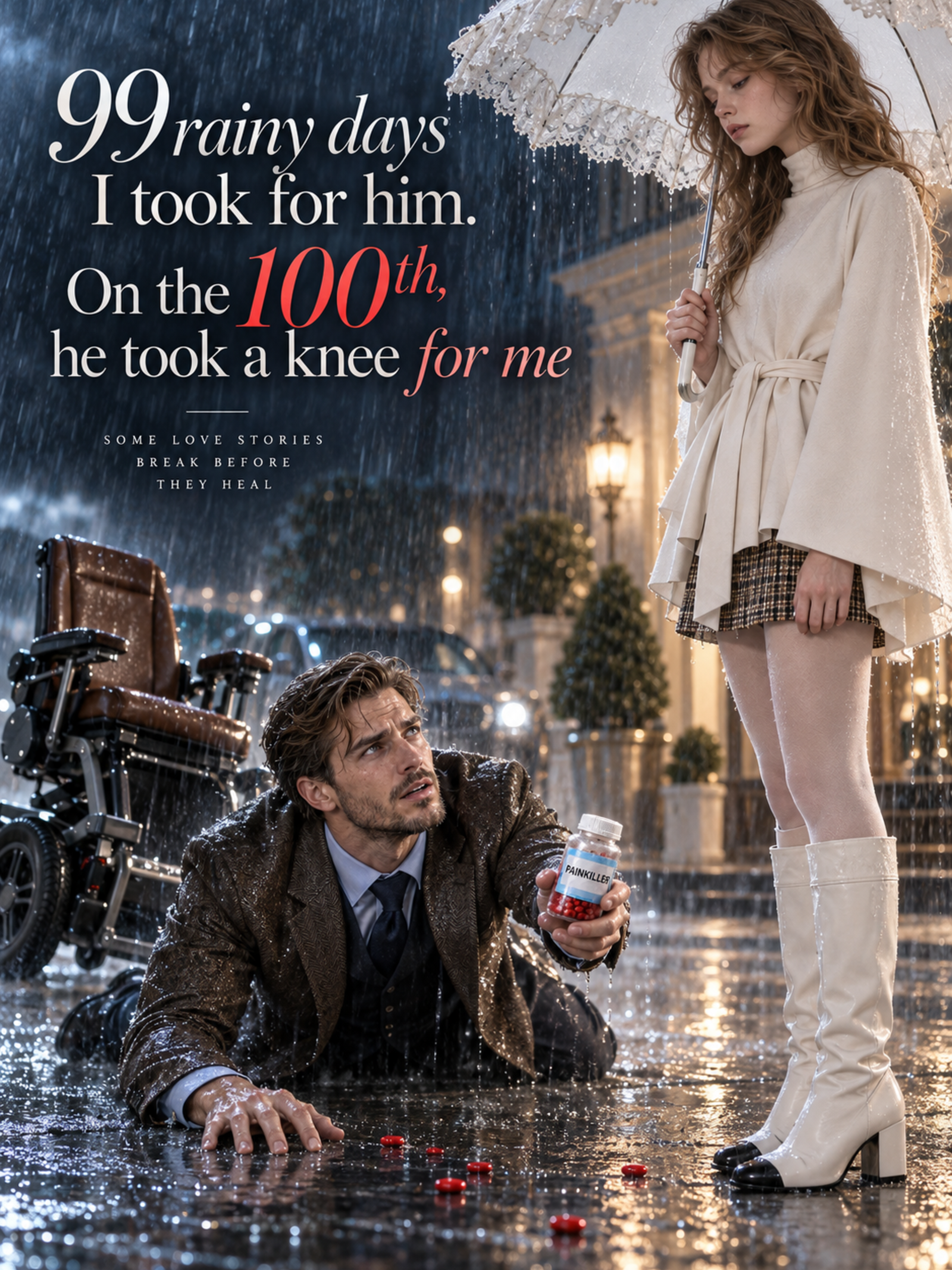 99 rainy days I took for him. On the 100th, he took a knee for me.