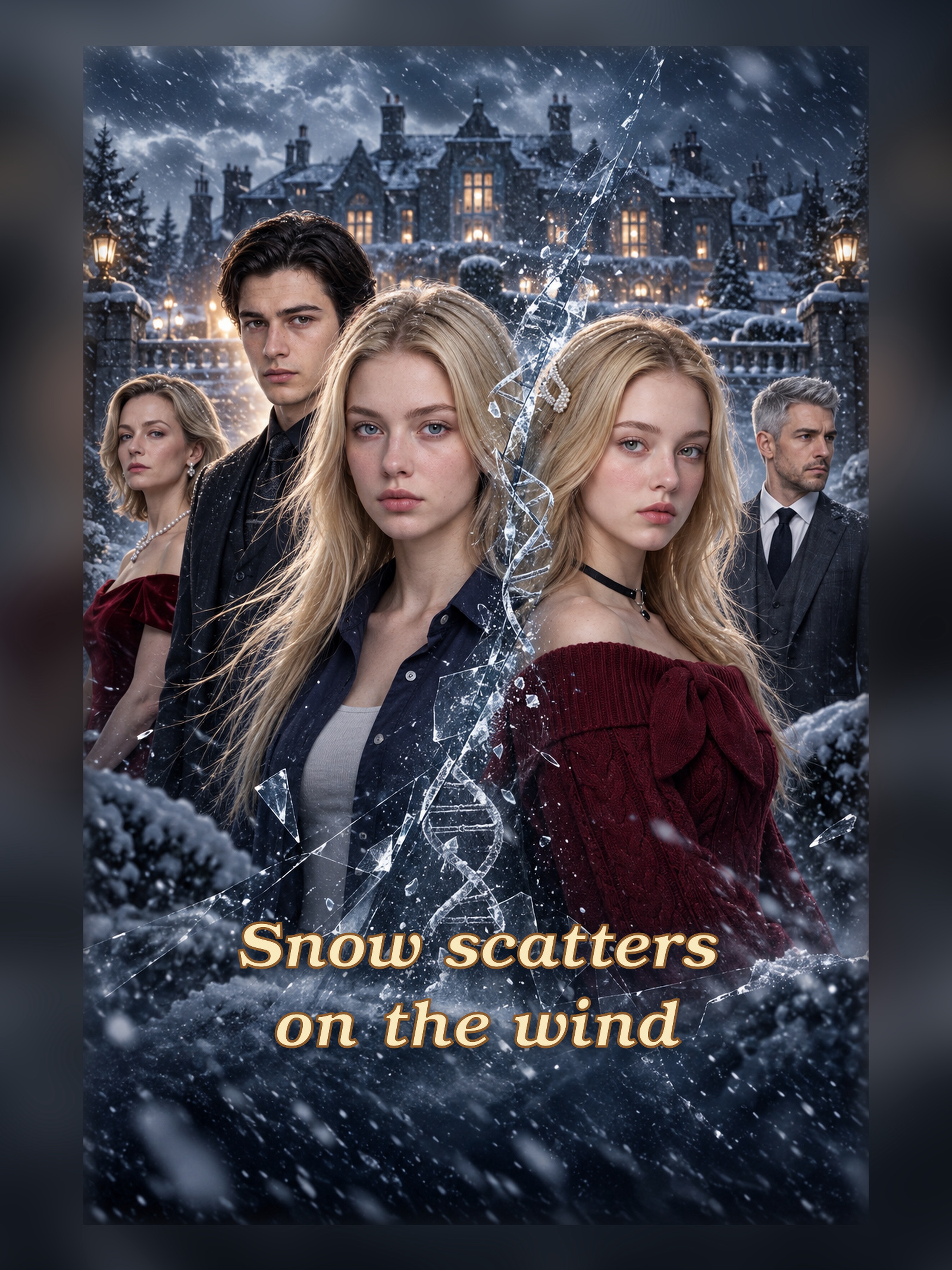 Snow scatters on the wind