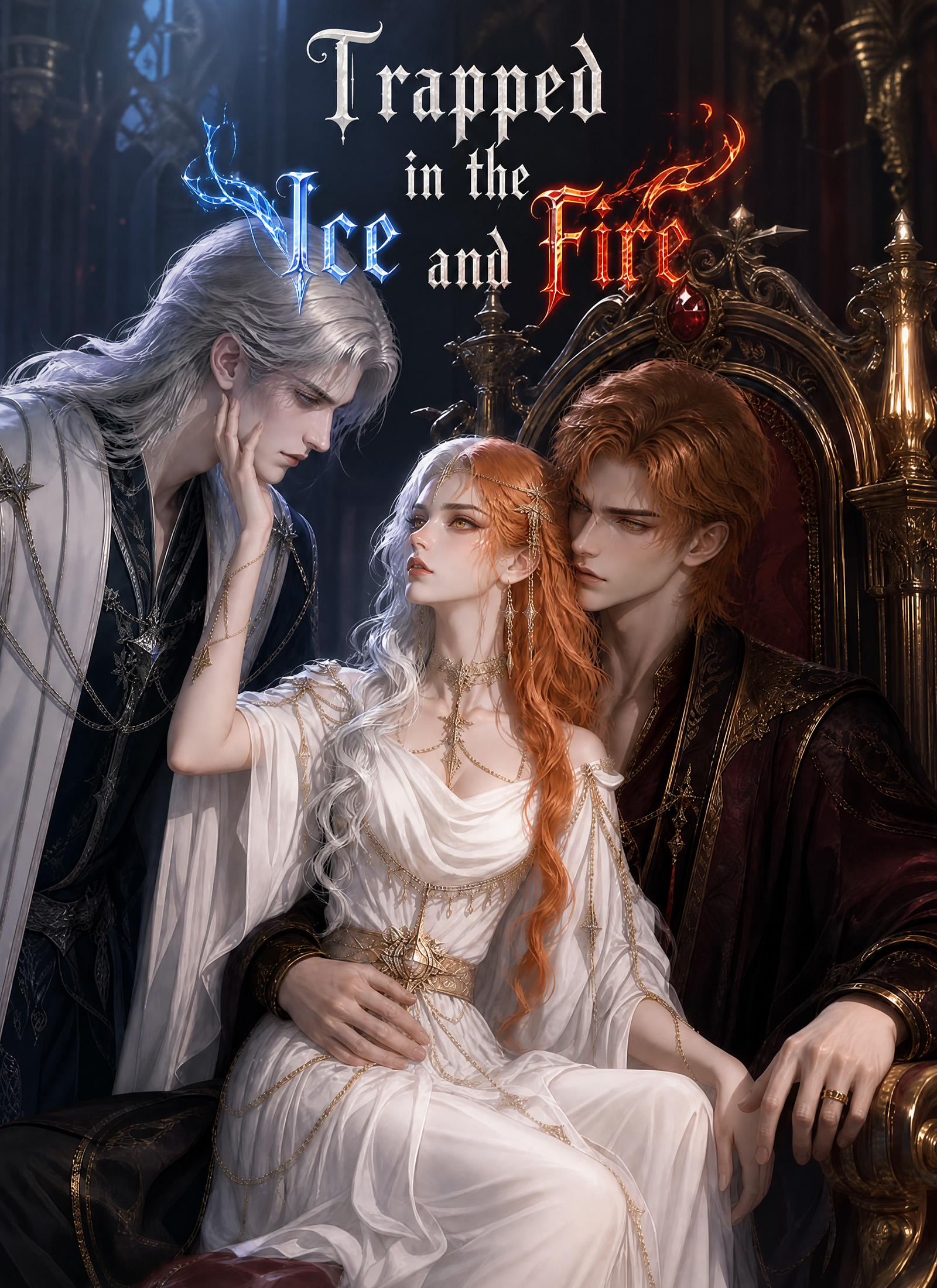 Trapped in the Ice and Fire Vertical Poster