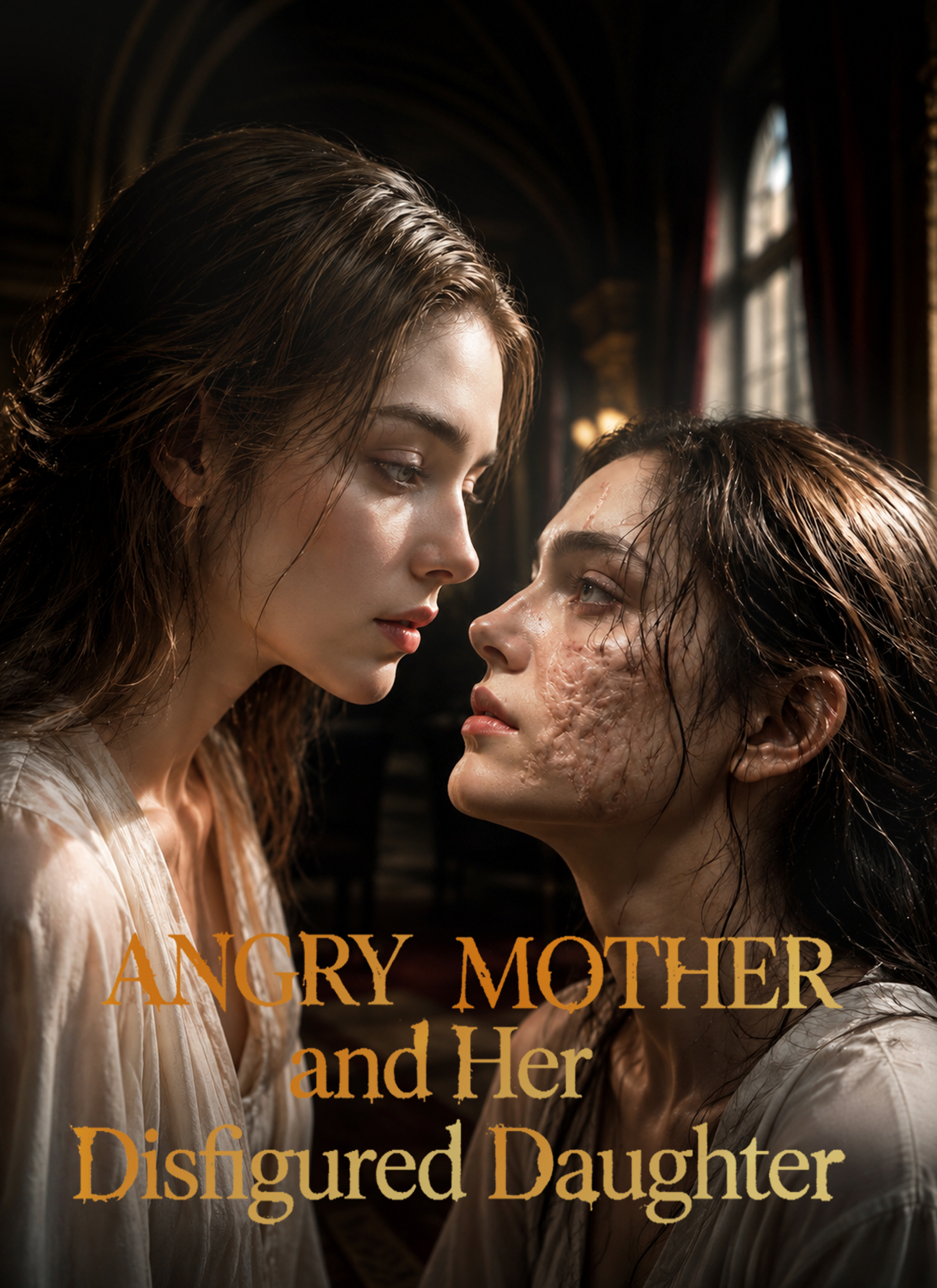 Angry Mother and Her Disfigured Daughter