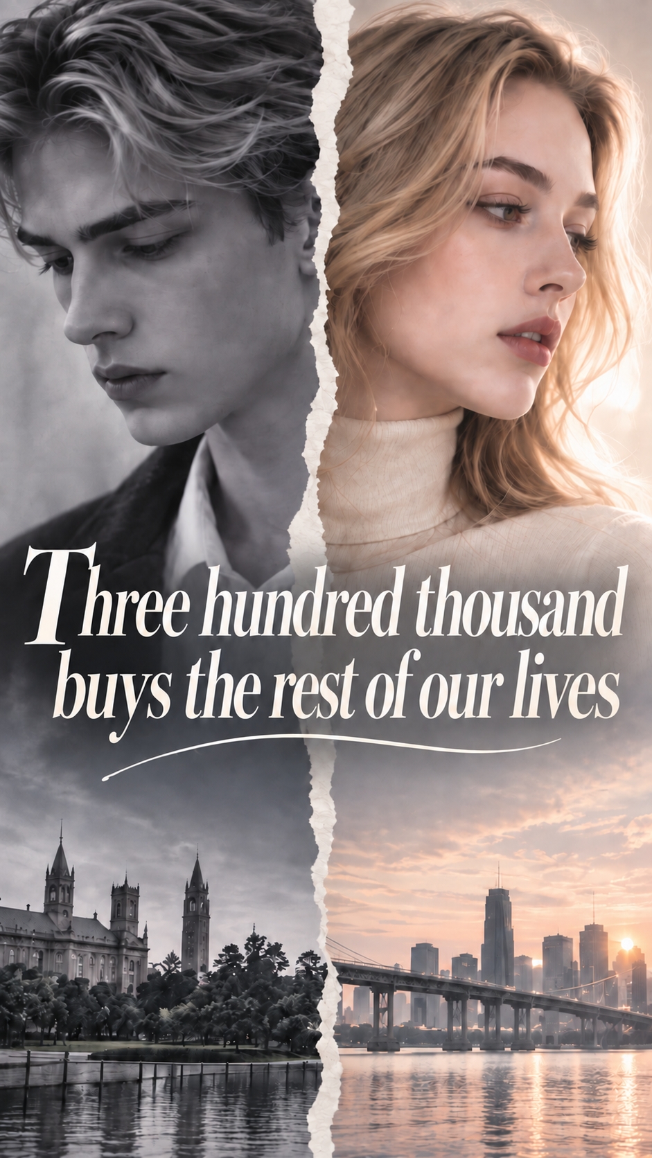 Three hundred thousand buys the rest of our lives