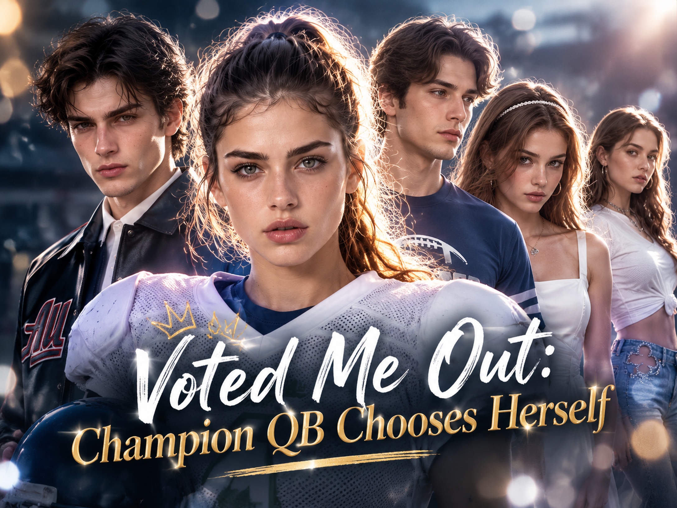 Voted Me Out Champion QB Chose Herself Vertical Poster