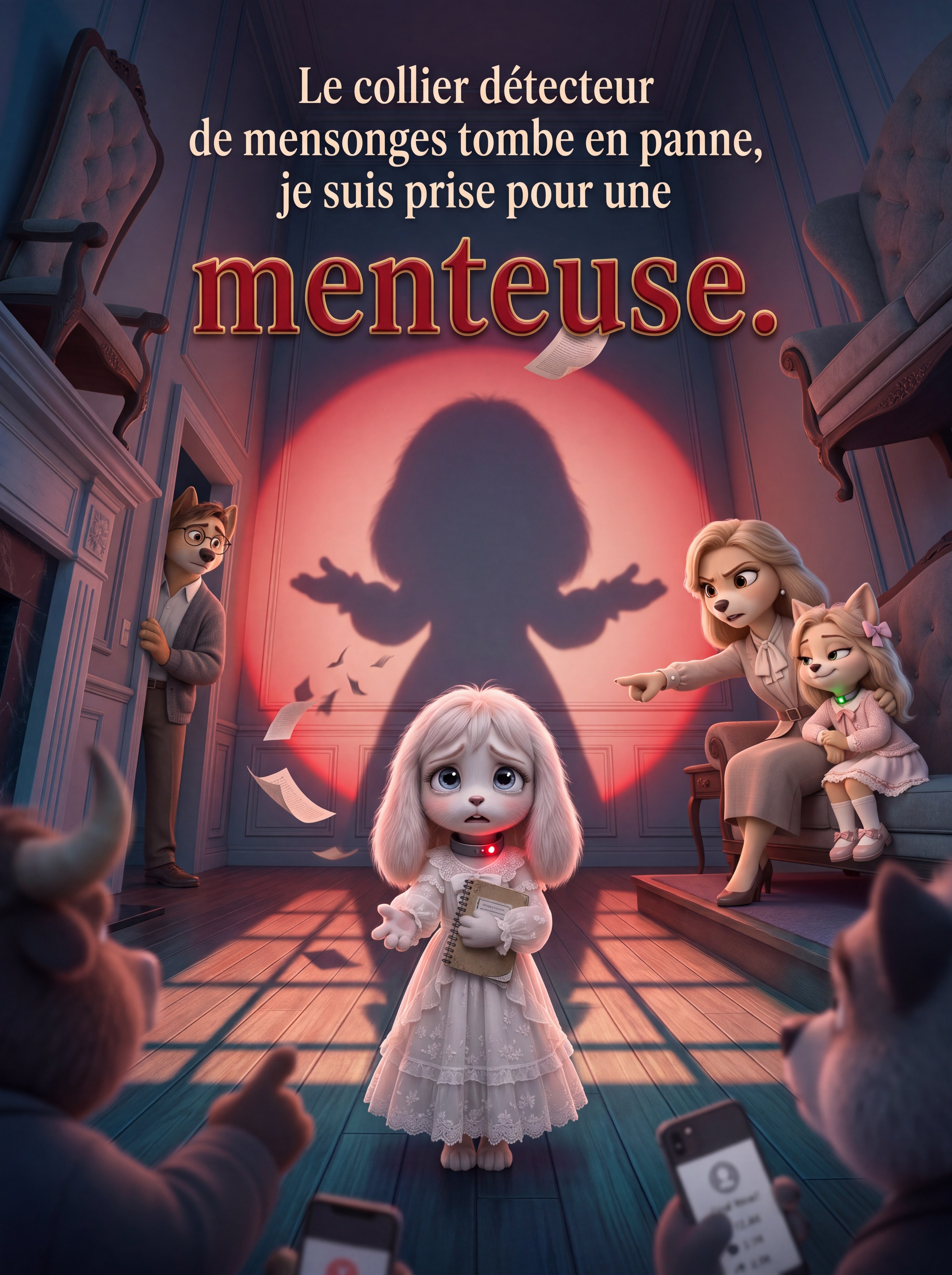 Le collier détecteur de mensonges tombe en panne, je suis prise pour une menteuse.