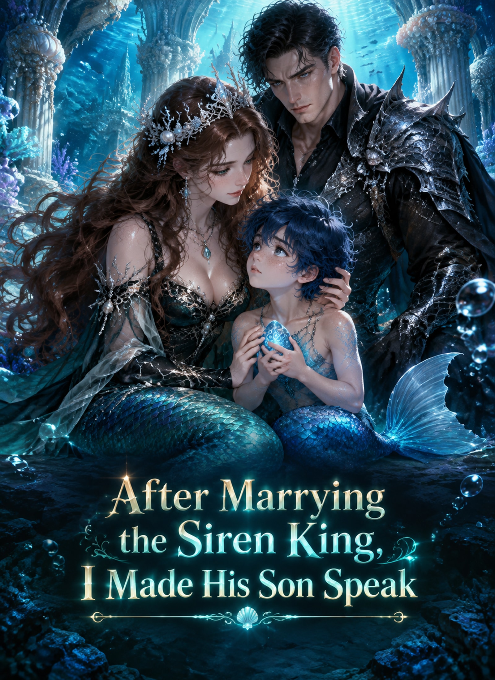 After Marrying the Siren King, I Made His Son Speak