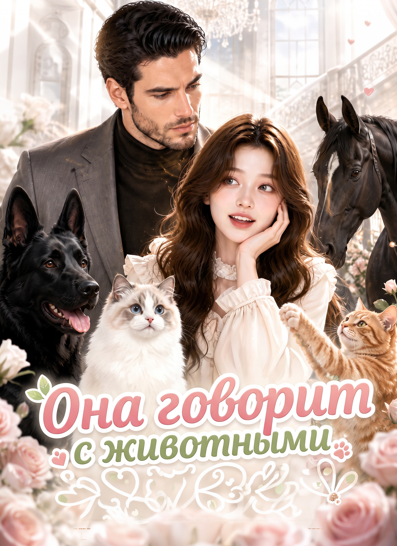 Она говорит с животными