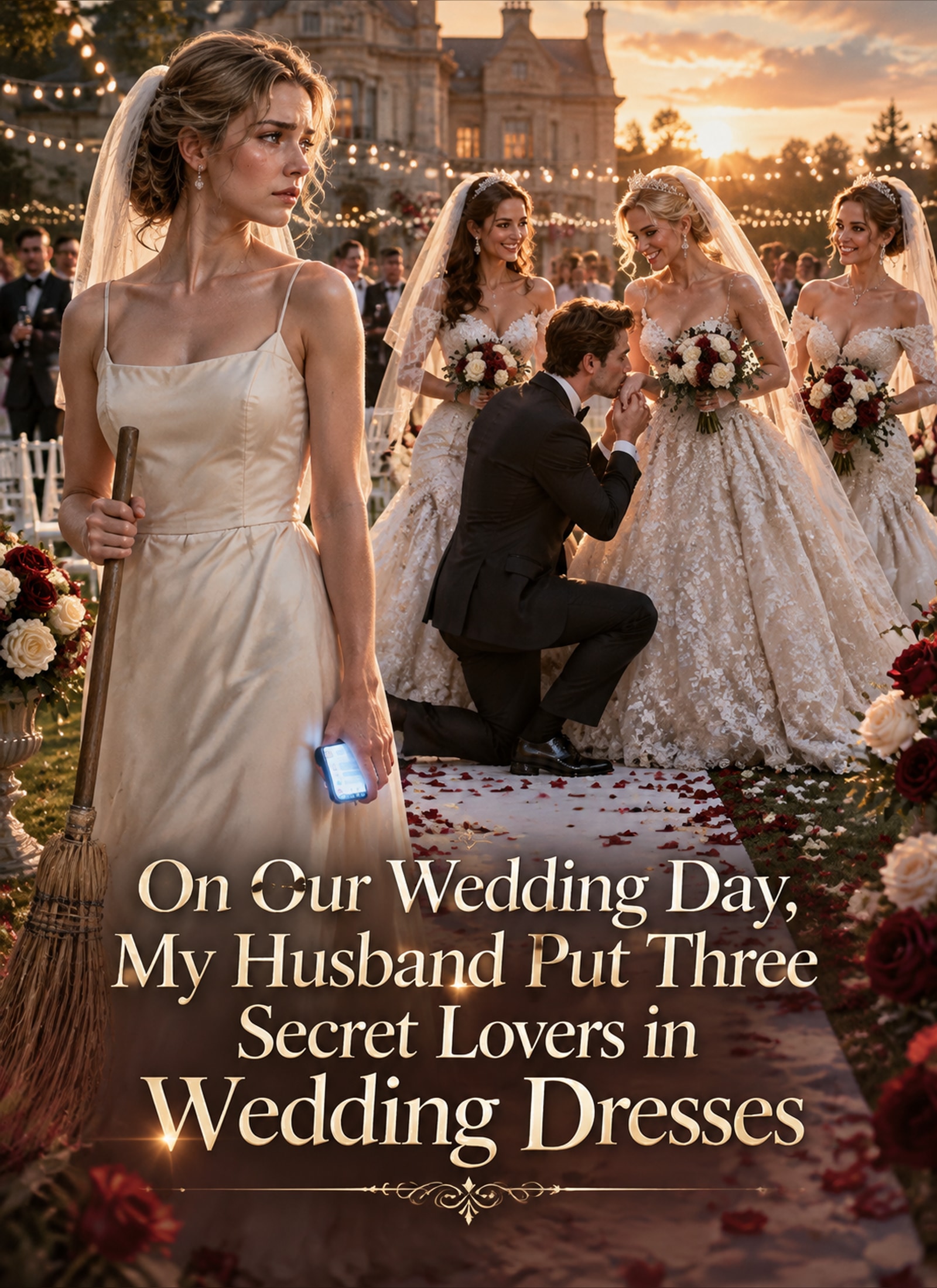 On Our Wedding Day, My Husband Put Three Secret Lovers in Wedding Dresses