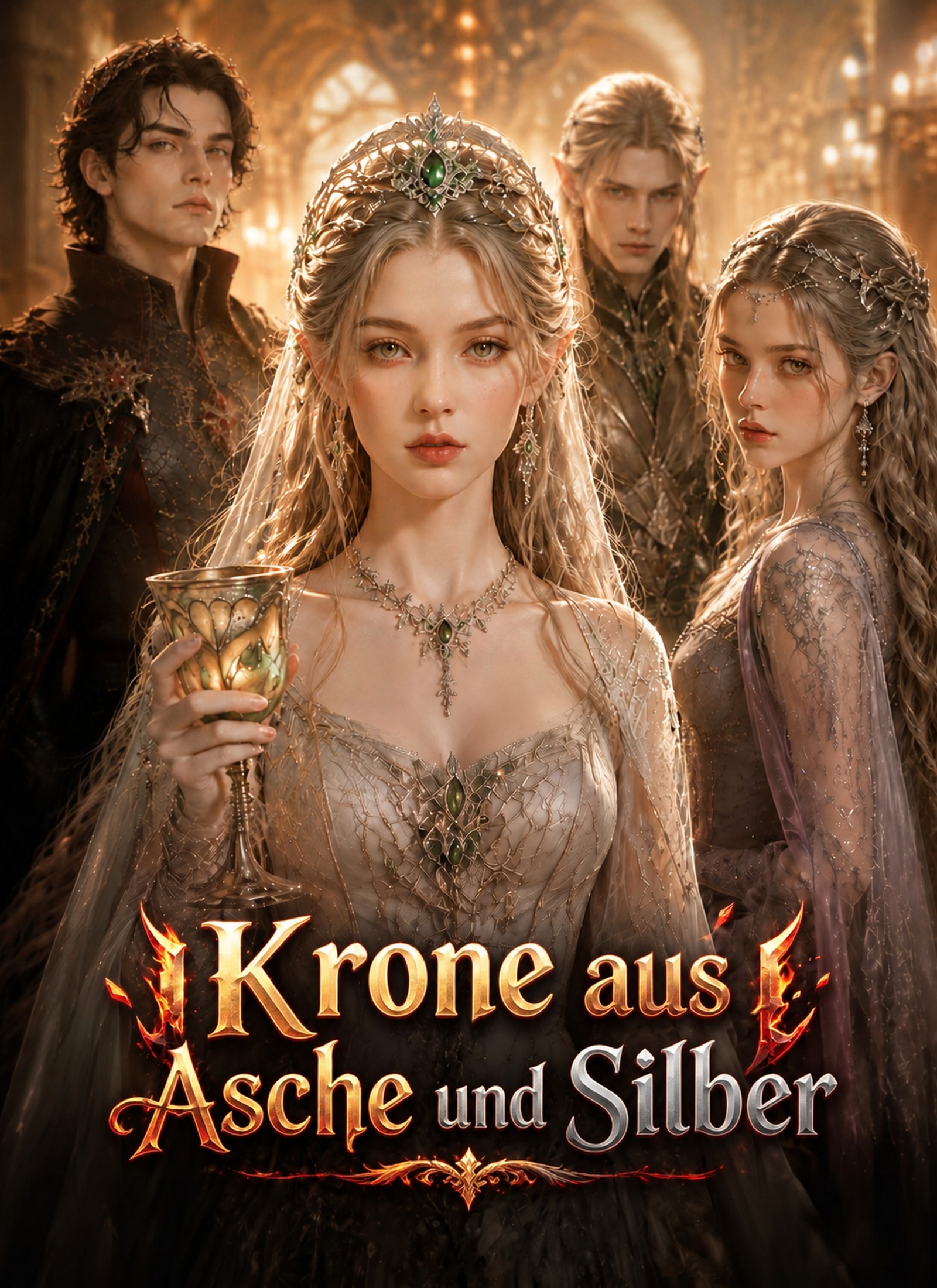 Krone aus Asche und Silber