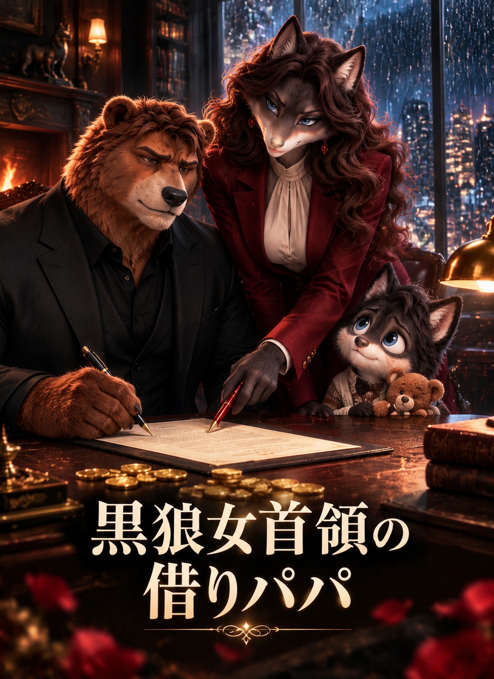 [吹替]黒狼女首領の借りパパ
