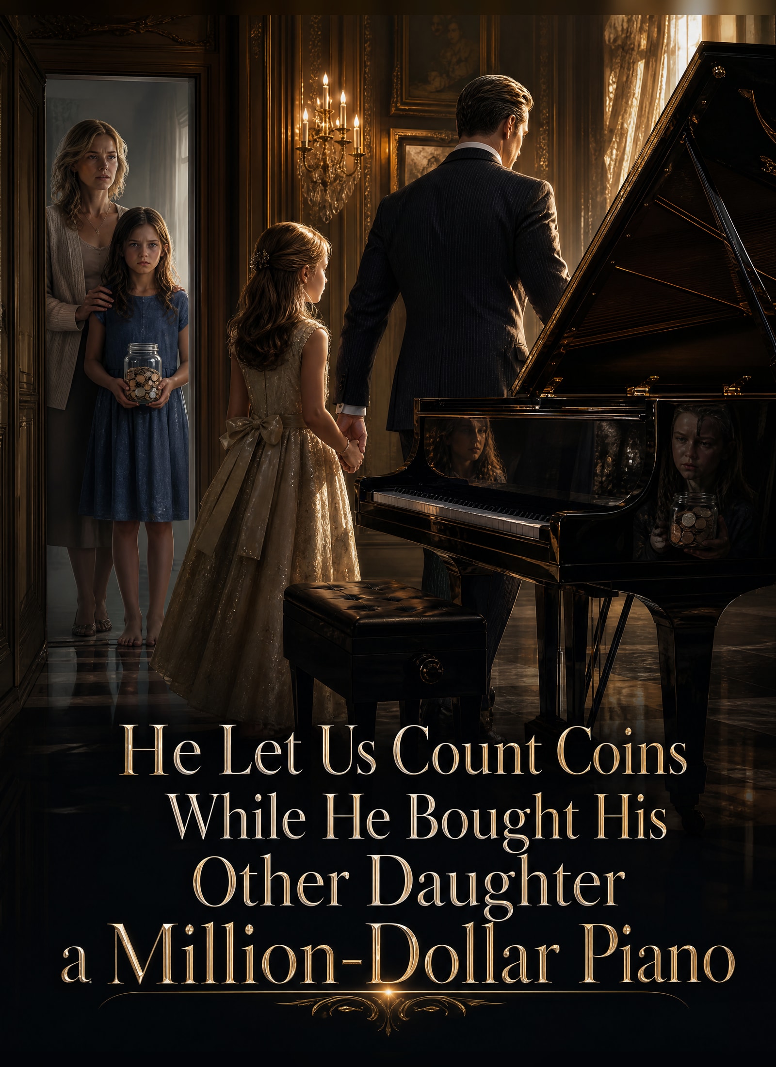 He Let Us Count Coins While He Bought His Other Daughter a Million-Dollar Piano